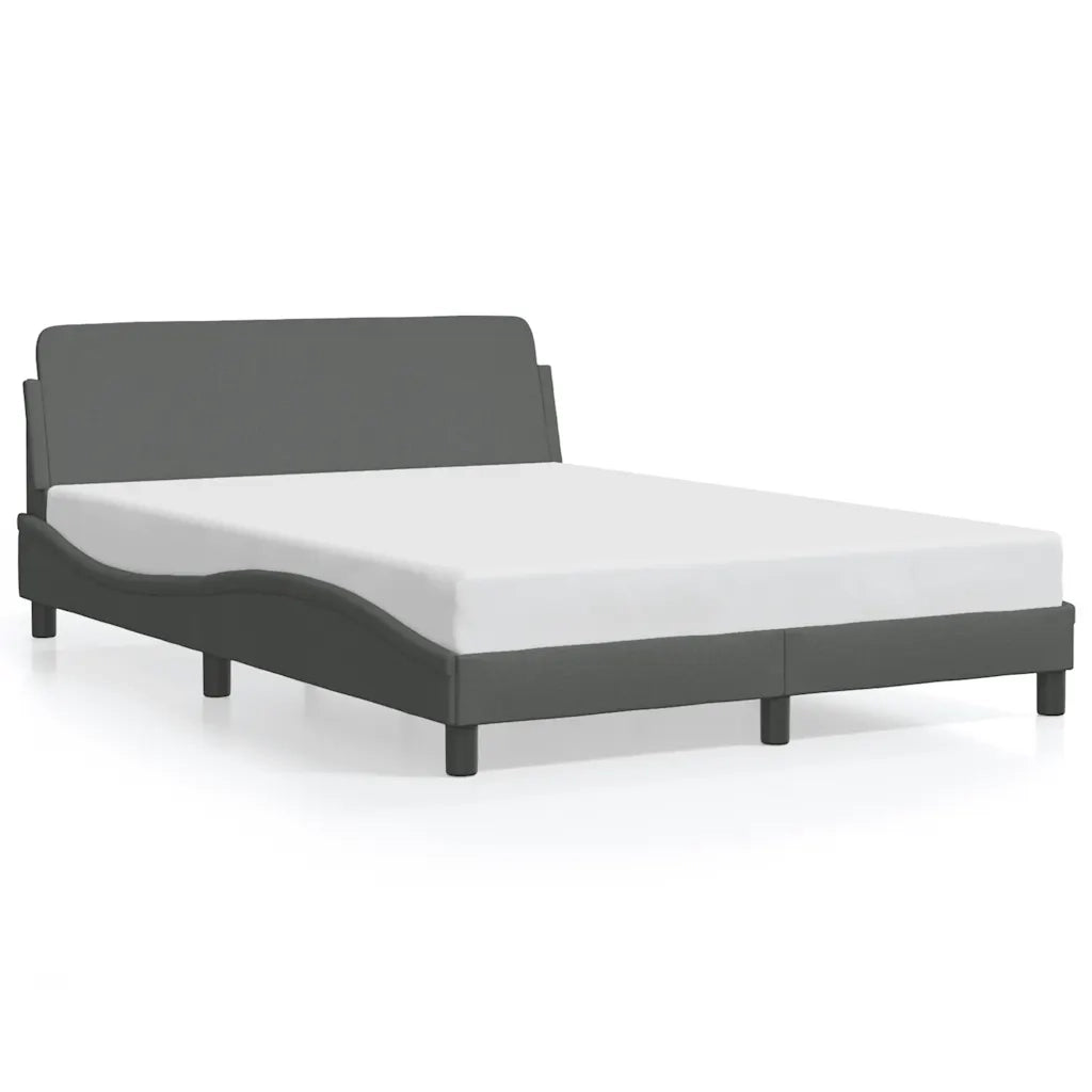 Giroletto-Struttura Letto Dover Grigio Scuro 140x190 cm Tessuto