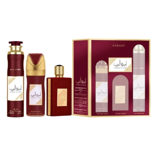 Lattafa asdaaf ameerat al arab set edp 100ml + deodorant spray 200m...