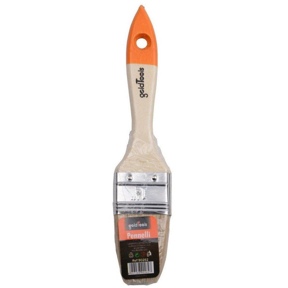 Trade Shop - Pennello Piatto Da 1.5" 38 Mm Pennellessa Per Pittura Verniciare Dipingere 90262 -