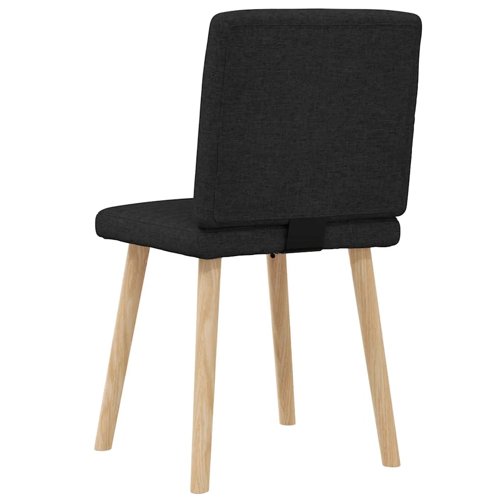 vidaXL Sedie da Pranzo 2 pz Nere in Tessuto