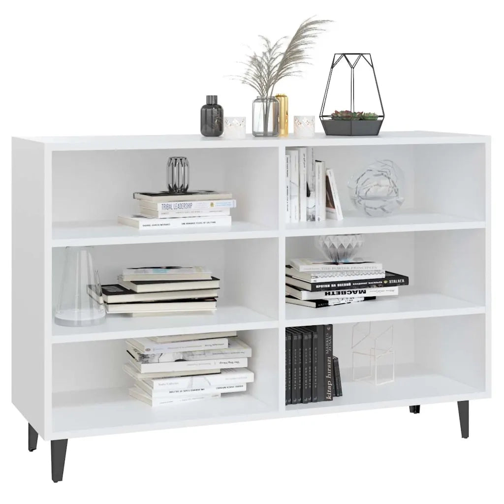 Credenza-Buffet-Armadio da cucina Bianca 103,5x35x70 cm in Legno Multistrato 551363