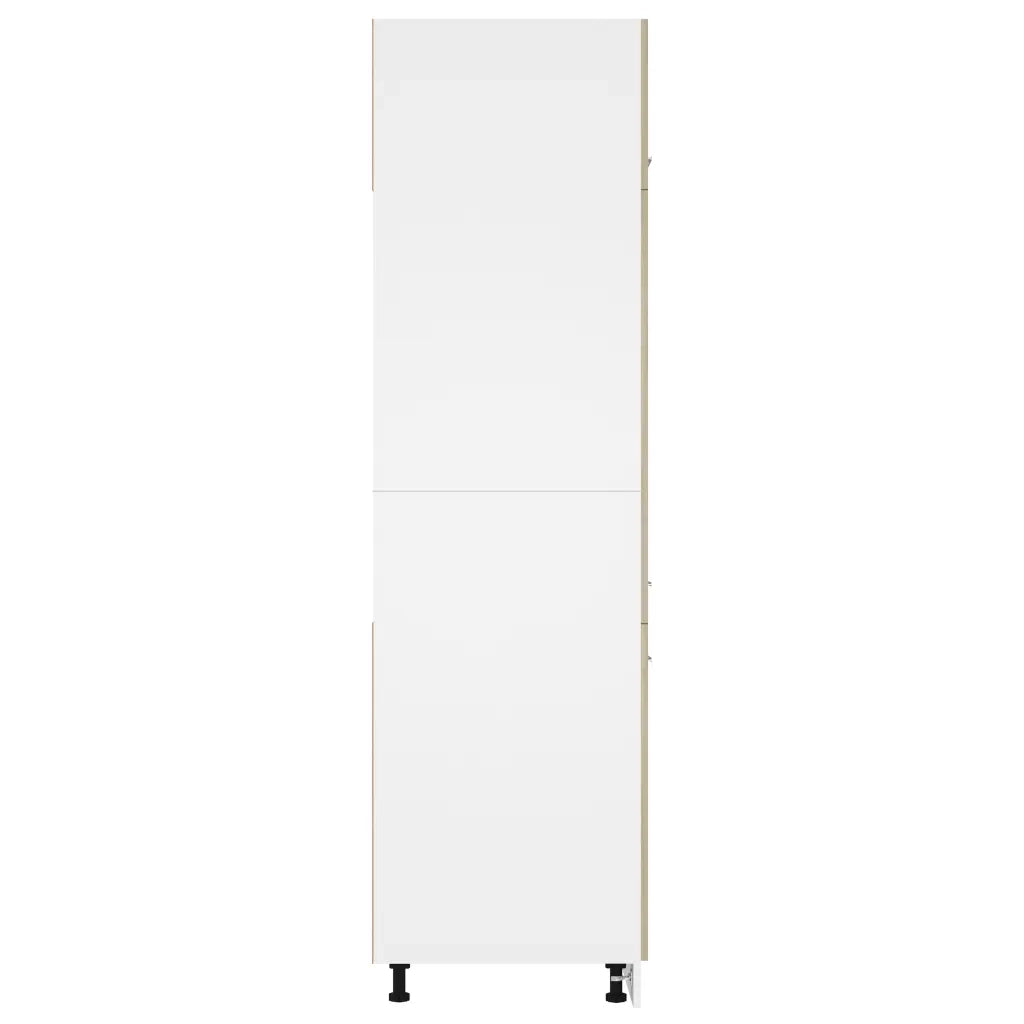Mobile per Frigo Rovere Sonoma 60x57x207 cm Legno Multistrato 802541