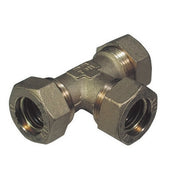 RACCORDO A TEE CON 3 DADI  O-RING TIEMME- 12- TIEMM- pezzi 1