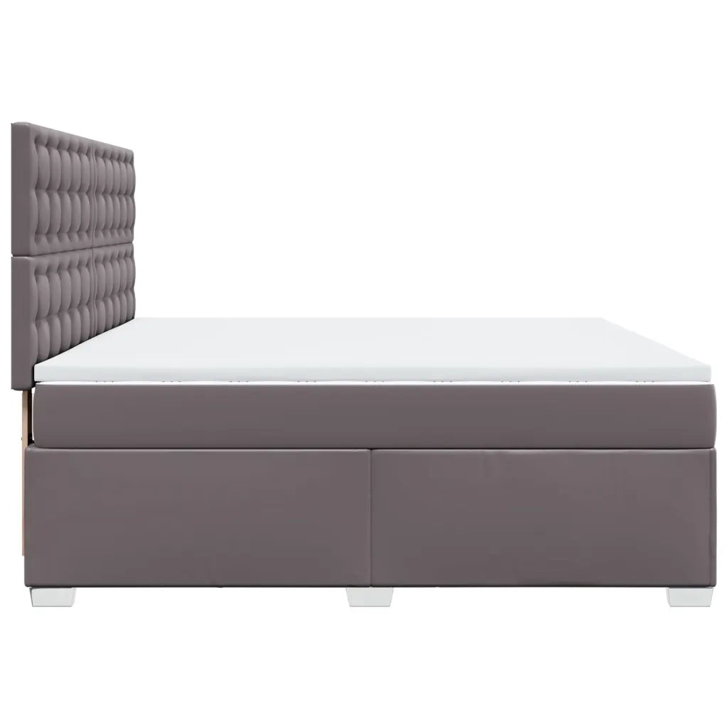 Giroletto a Molle con Materasso Grgio 180x200 cm in Similpelle 3290734
