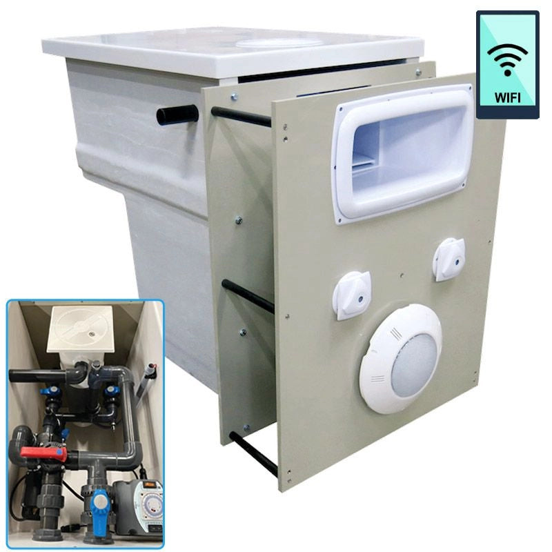 Muro filtrante Filtrinov con Wi-Fi per piscine in casseri - potenza 14 m³/h - Muro Filtrante Filtrinov Con Wi-fi Per Piscine In Casseri - Potenza 14 M³/h By-pass E Wi-fi
