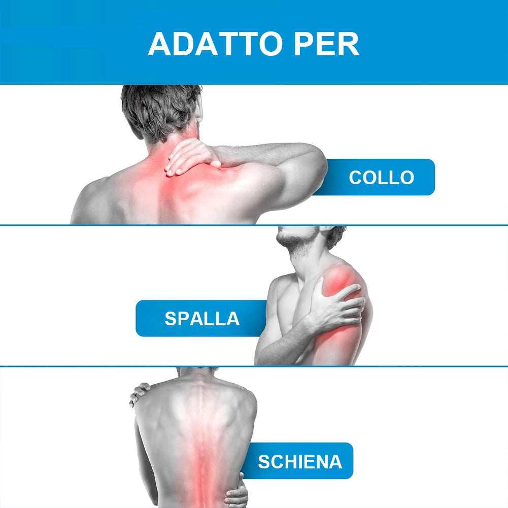 Massaggiatore Elettrico Cuscino Massaggio Shiatsu Collo Spalla Calore Infrarossi