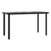 Set Pranzo da Giardino 9pz con Cuscini Grigio Chiaro Polyrattancod mxl 111032