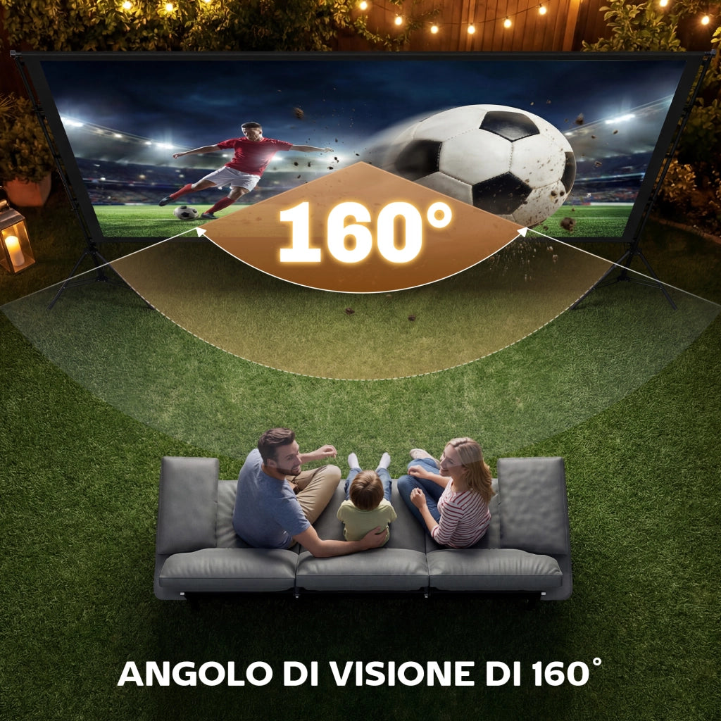 Telo per Proiettore 120 Pollici 16:9 ¨C zephmum ¨C Bianco