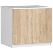 Sopralzo per armadio AKORD S60 Bianco 60 cm 2 ante inserto frontale Sonoma Quercia 60x51x55 cm