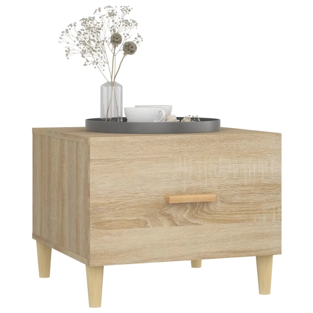 Tavolini Salotto 2pz Rovere Sonoma 50x50x40cm Legno Multistrato 812715
