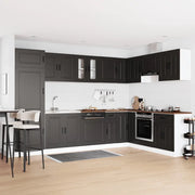 Mobile da cucina con porta Kalmar Nero 80 x 46 x 81,5 cm 3315002