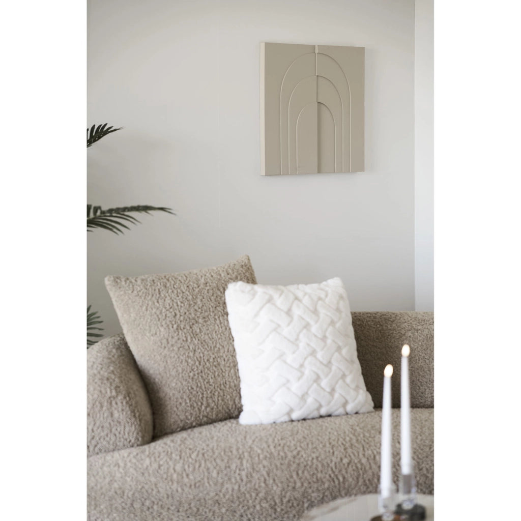Pannello Decorativo Ina, Beige, MDF, 5x60x60 cm