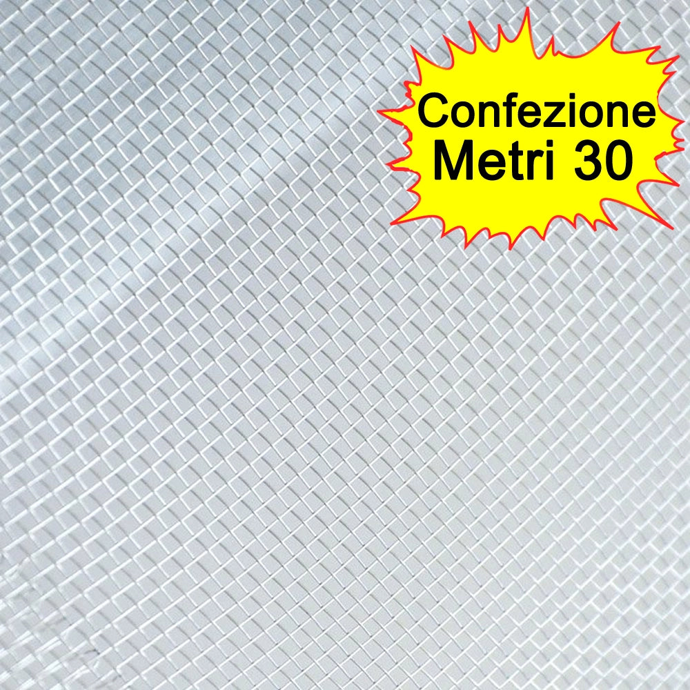 Rete zanzariera in alluminio altezza cm 150 lunghezza metri 30