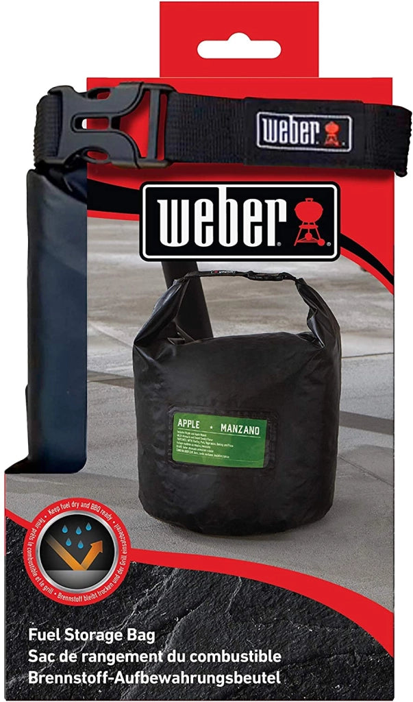 Weber 7007 borsa per combustibile capacità 9 kg accessorio per barbecue a pellet