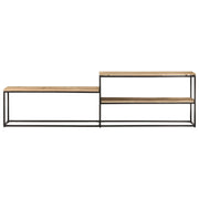 Mobile Porta TV-Mobile per TV-Credenza TV 180x30x50cm in Legno di Mango Grezzo