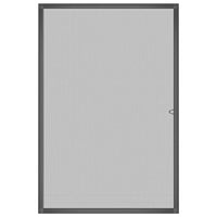 Zanzariera per Finestre Antracite 90x120 cm 153839