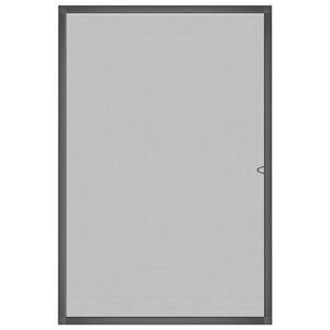Zanzariera per Finestre Antracite 90x120 cm 153839