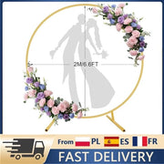 Supporto per decorazione di festa in metallo a forma di cerchio con base per palloncini, per uso DIY, per decorazione di matrimonio e compleanni