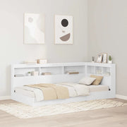 Letto Libreria Bianco 90 x 190 cm Legno multistrato 3335749