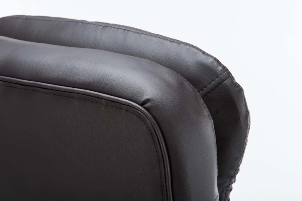 Sedia ufficio XXL Vancouver in similpelle marrone