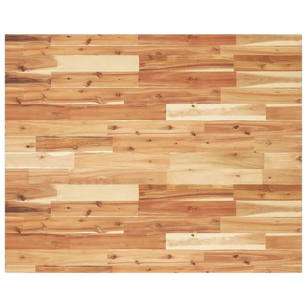 Piano Scrivania a Olio 100x80x2 cm Legno Massello Acacia