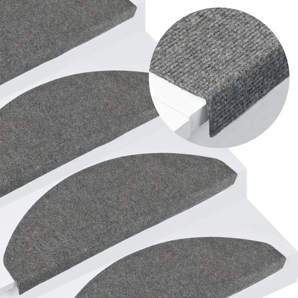 Tappetini Autoadesivi per Scale 20 pz Grigi 65x22,5x3,5 cm 3365911