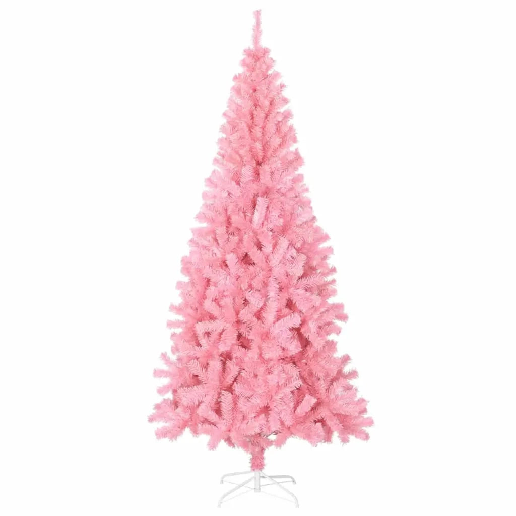 Albero di Natale | Decorazioni natalizie con 300 LED con supporto Rosa 180 cm PVC