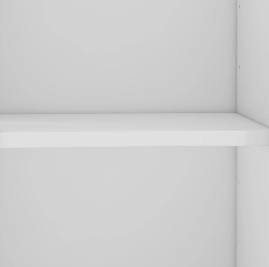 Armadio porta scarpe bianco con cassetto e anta