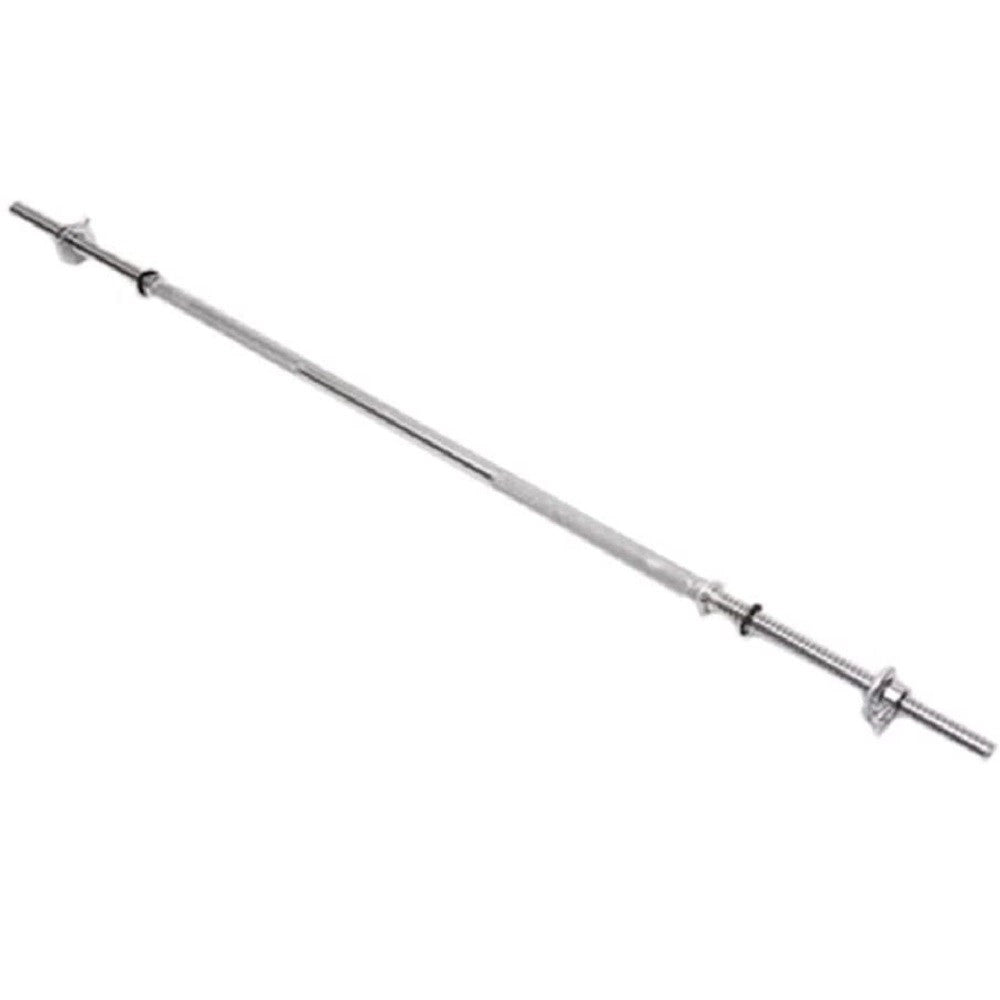 Trade Shop - Bilanciere Barra Asta Da 1,8 Mt Palestra Con Anelli Bloccaggio Sollevamento Pesi -