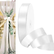 Tessuto di cotone, 91m x 25mm, cadeau di seta, per matrimonio, compleanni, lavori di ricamo e imballaggio di regali, decorazione di matrimonio, fioriere di sposa, nastri, ricamo, lavori a maglia, progetti di cucito, decorazioni