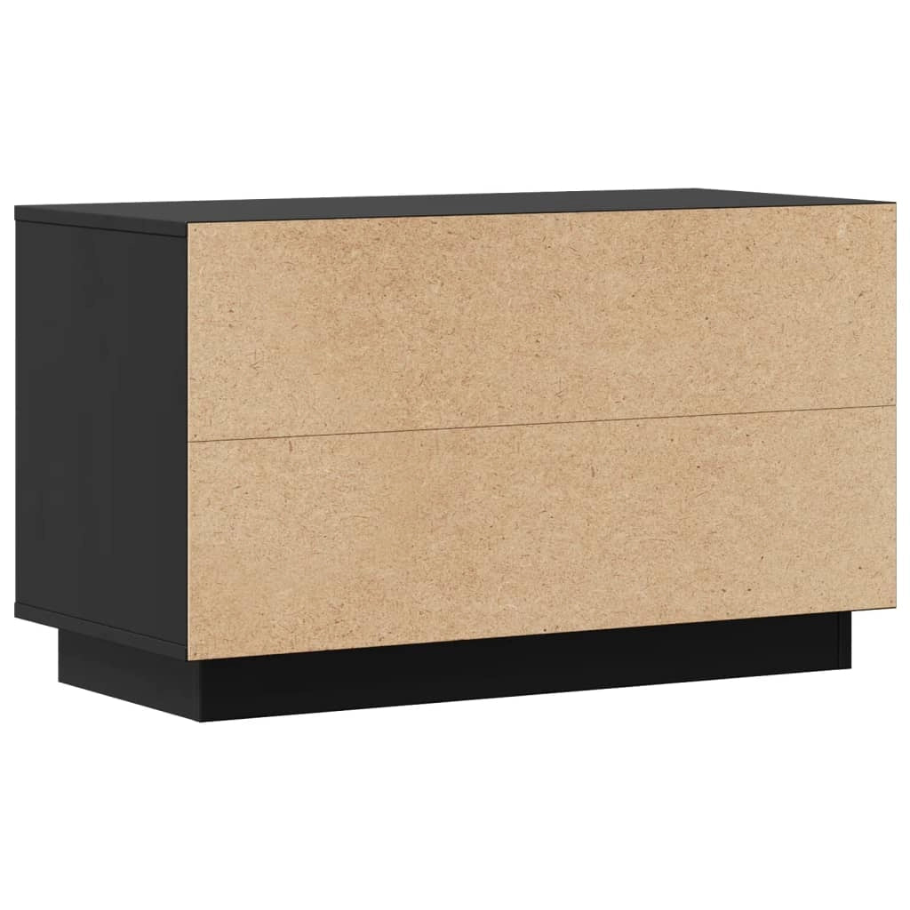 Mobile TV multimediale scaffale TV credenza TV sala da pranzo soggiorno camera da letto 74 x 35 x 44 cm legno di pino massiccio nero 02_0026209