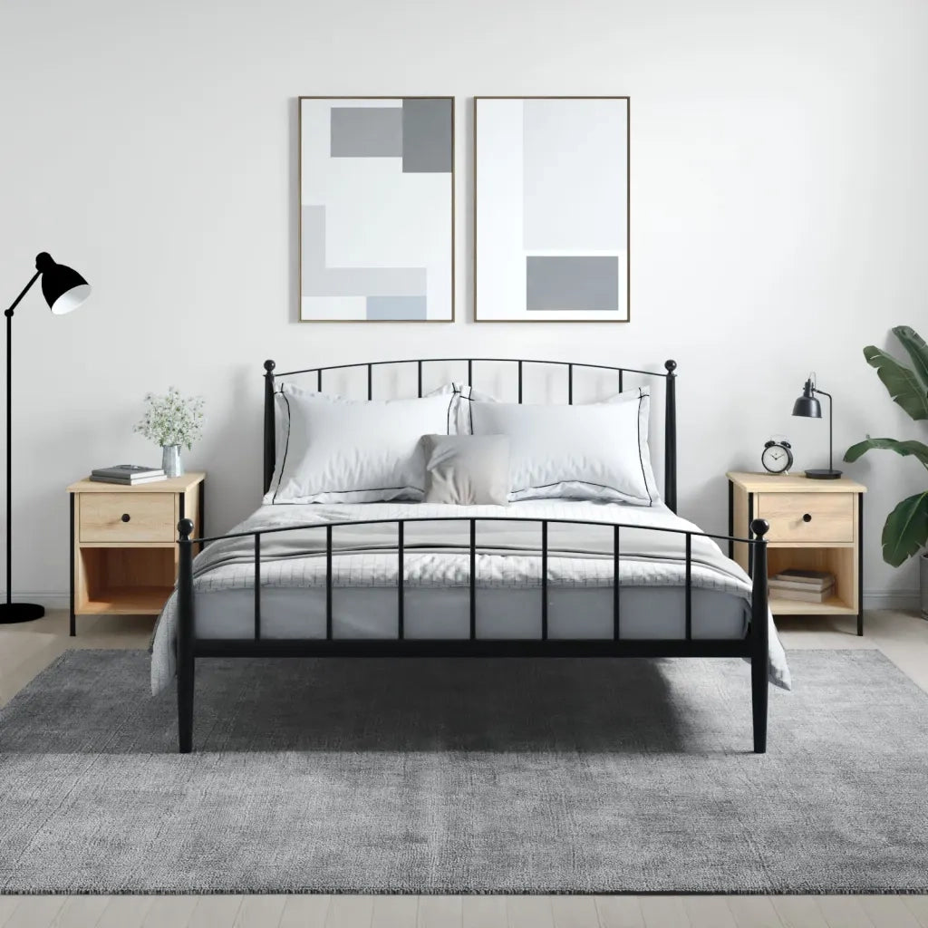 Set di 2 Comodini | Armadio da Notte | Mobiletto da notte Rovere Sonoma 40x42x50 cm in Legno Multistrato