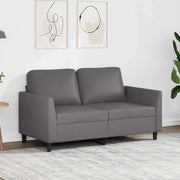 Divano a 2 Posti Grigio 120 cm in Similpelle 359330