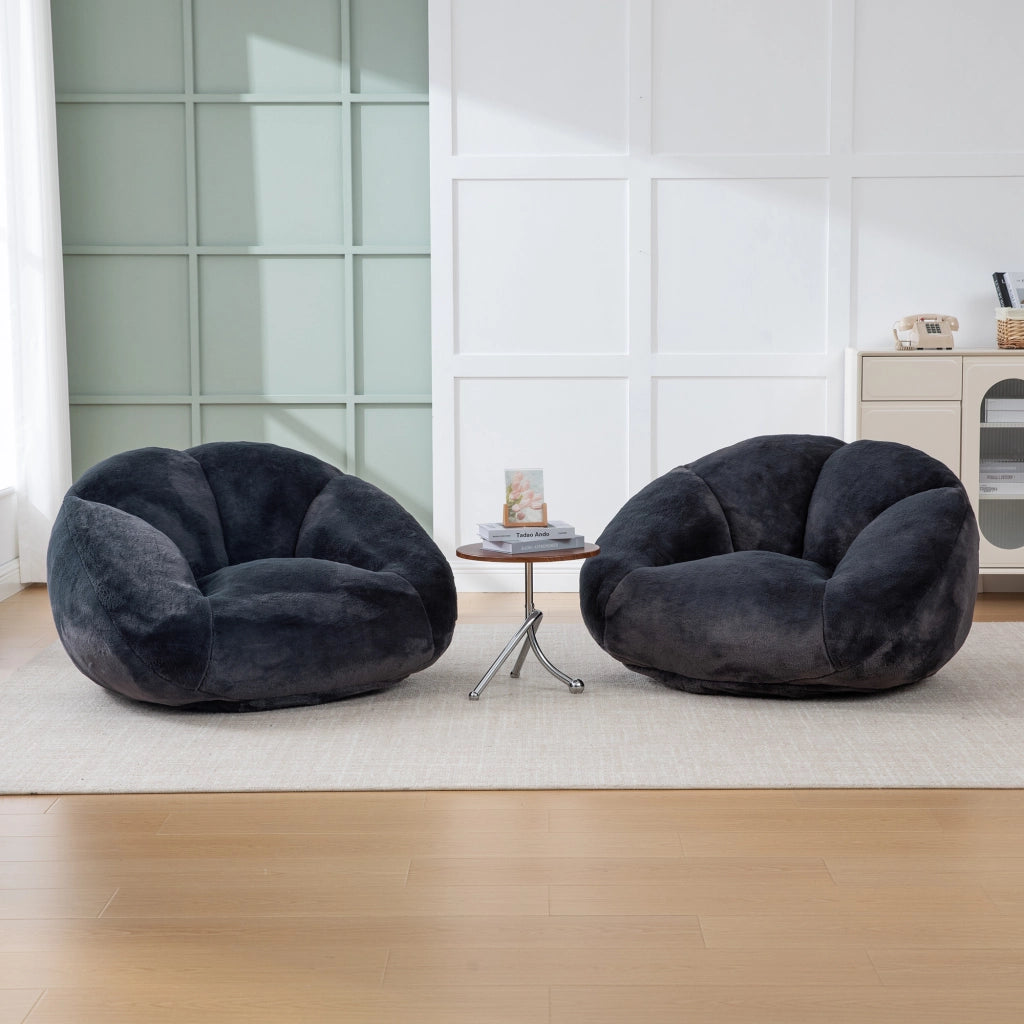 Divano Sacco Morbido in Peluche ¨C MINIMAL ¨C Antiscivolo, Senza Montaggio