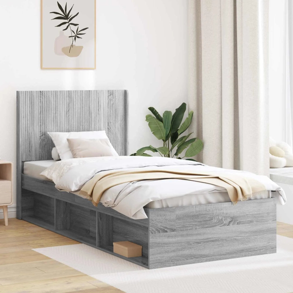 Testiera Letto Sonoma grigio 889631