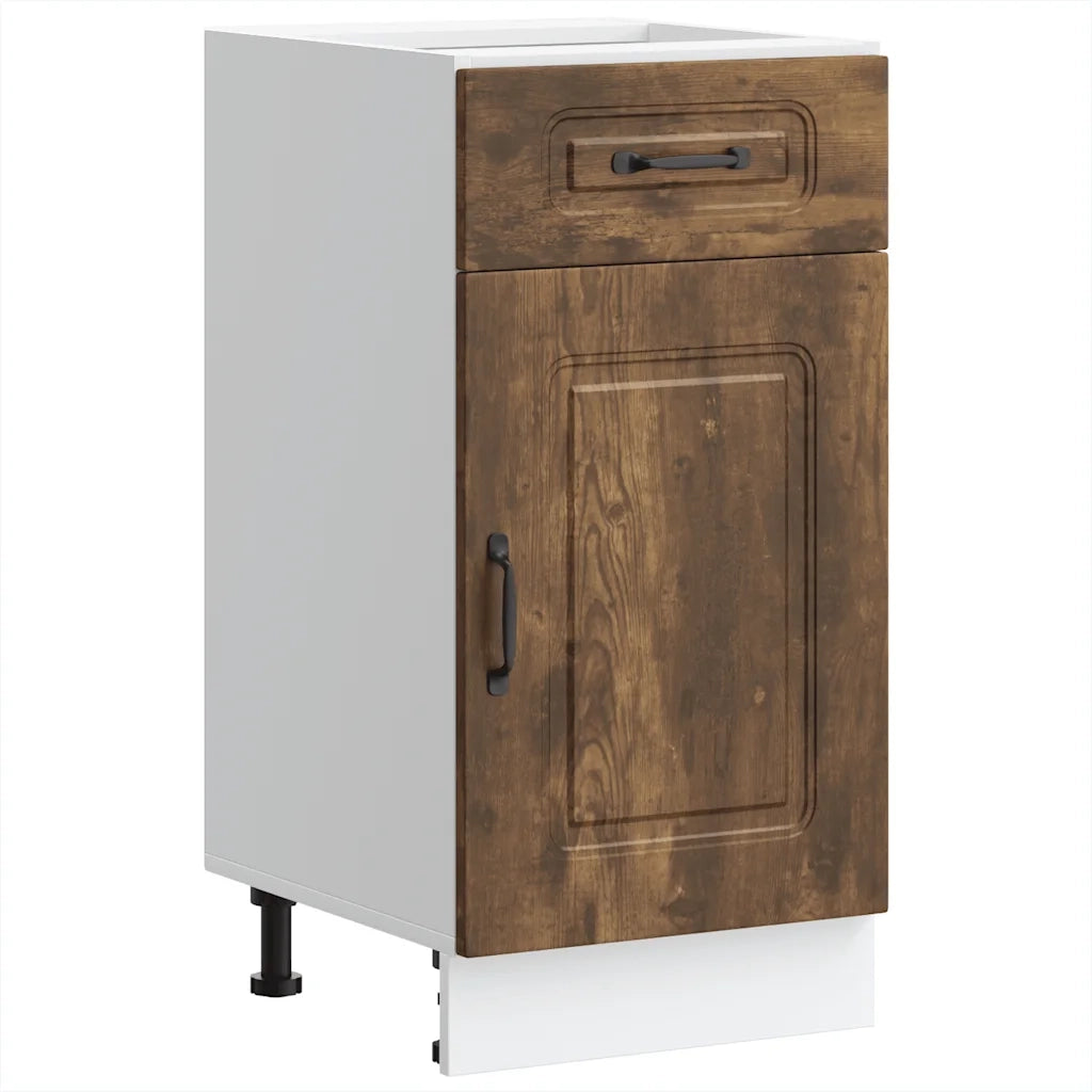 Base da Cucina-Mobile Base da Cucina Kalmar Rovere Fumo in Legno Multistrato 109690