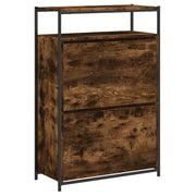 Scarpiera mobile contenitore per scarpe mobile per ingresso/corridoio/soggiorno 75 x 34 x 112 cm legno ingegnerizzato marrone 02_0021587