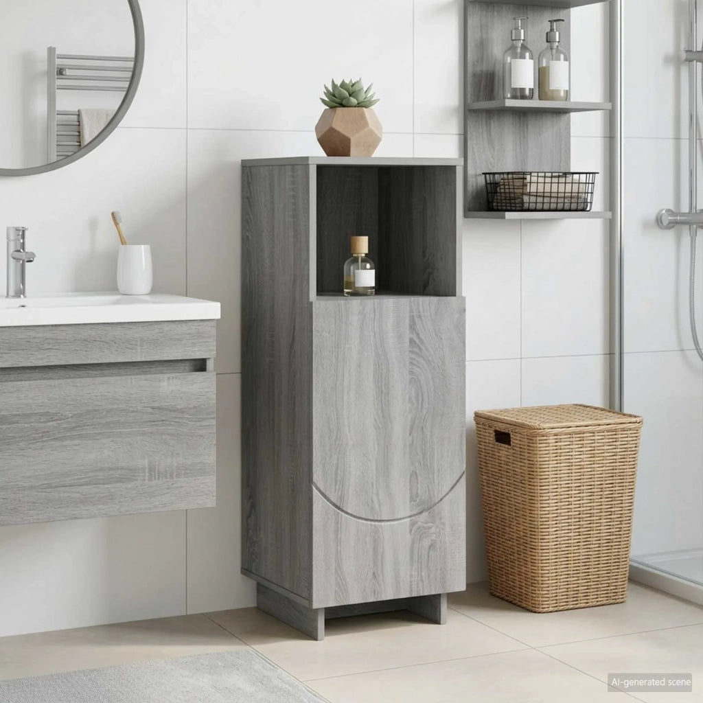 Mobile bagno Sonoma grigio 36,5 x 38 x 95 cm 8011609