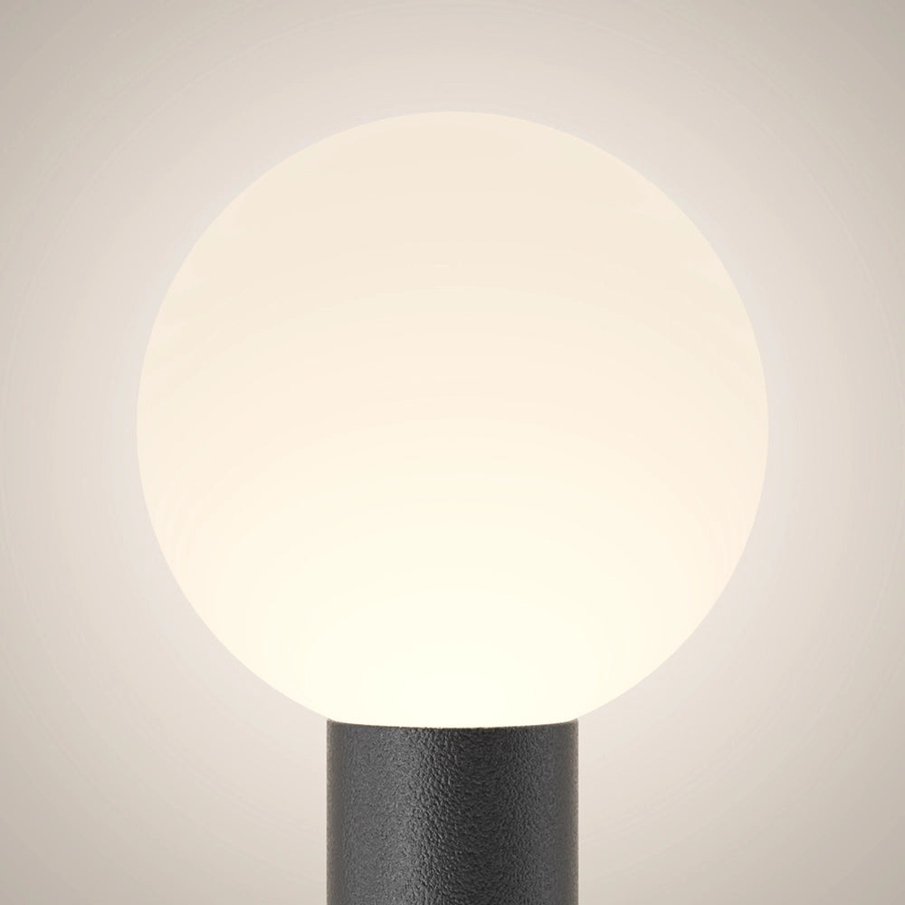 Maytoni Lampada da terra moderna Bold 1 luce E27 IP54 nero alluminio