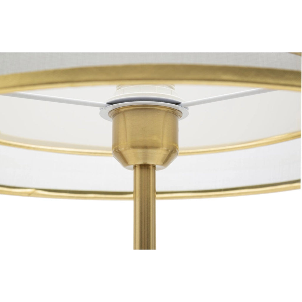 Lampada da Terra VKH198, Bianco, Metallo, 35x35x153 cm