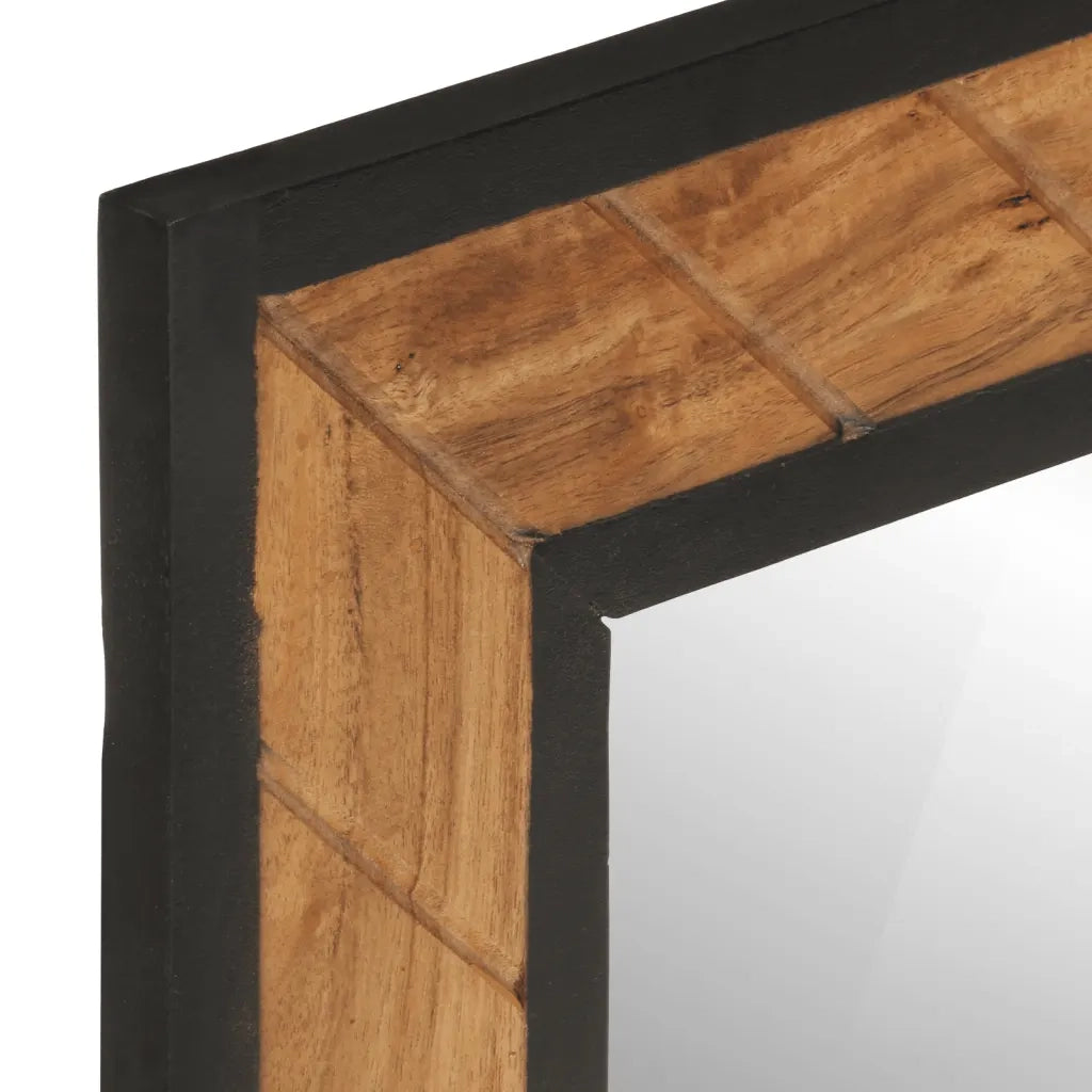 Set Mobili da Bagno 2 pz in Ferro e Legno Massello di Acacia 3217119