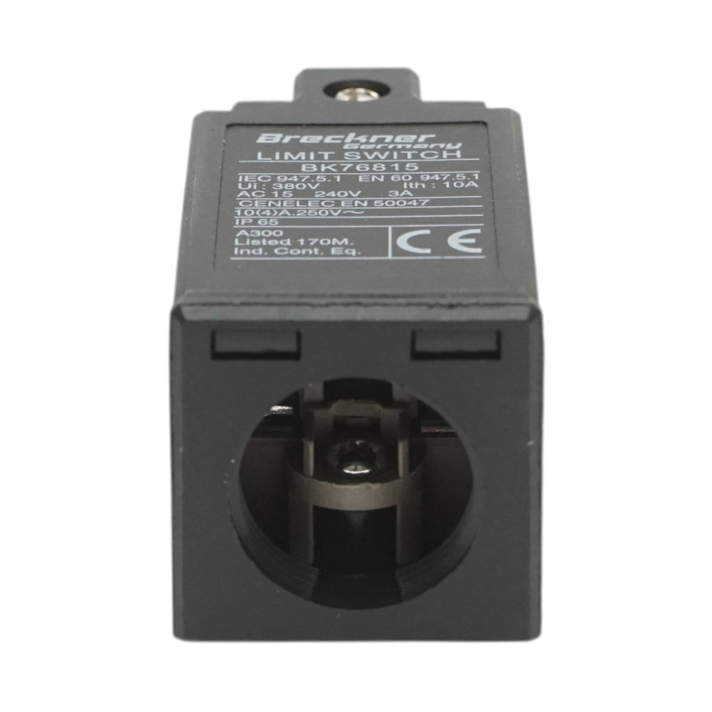 Finecorsa con attuatore a pistone e rullo orizzontale 250V/380V, 10A IP65 Breckner Germany