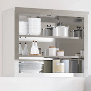 Mobile Cucina da Parete con Ripiani-Armadi sospesi per Cucina in Acciaio Inossidabile 442571