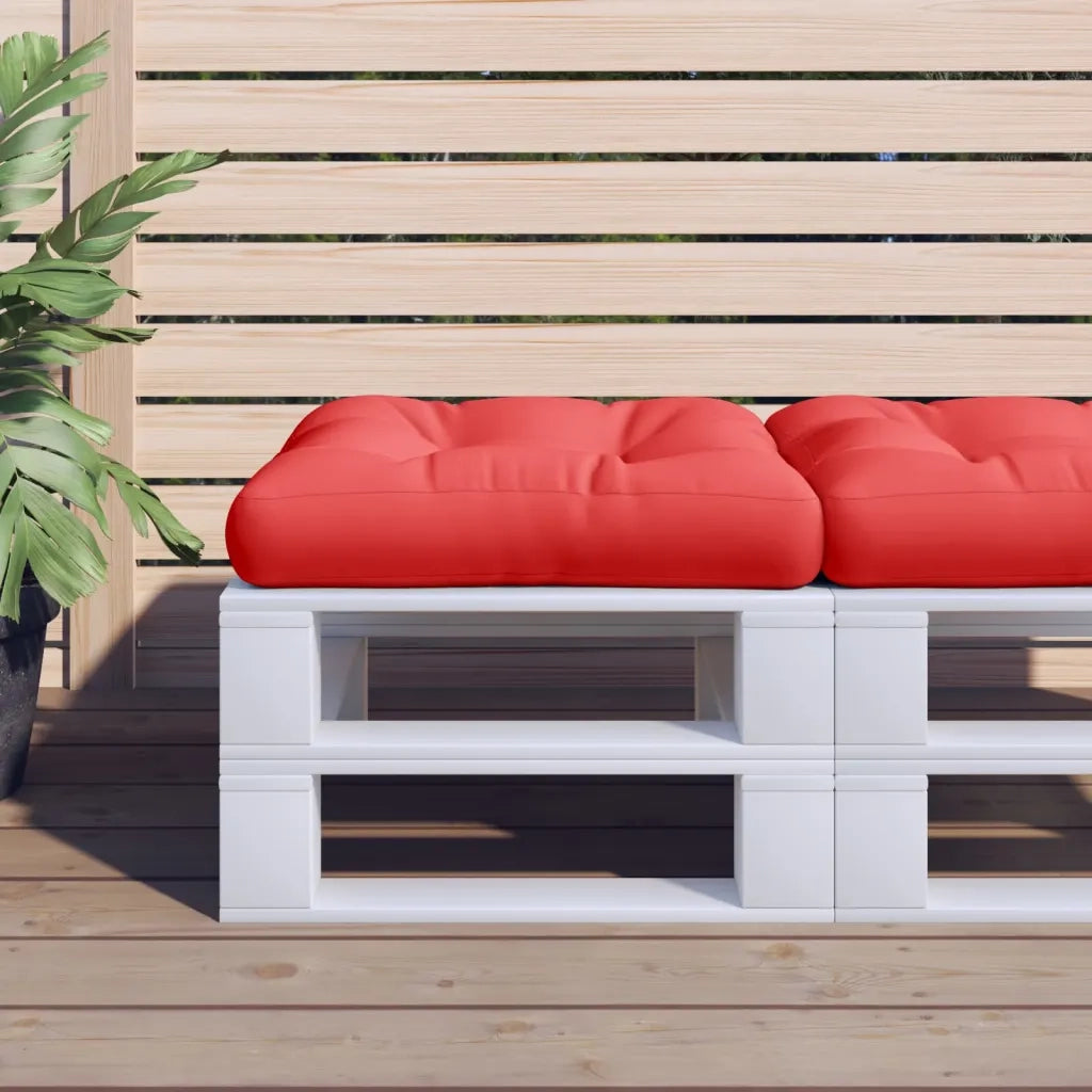 Cuscino per pallet | Cuscini per sedie Rosso 58x58x10 cm in Tessuto