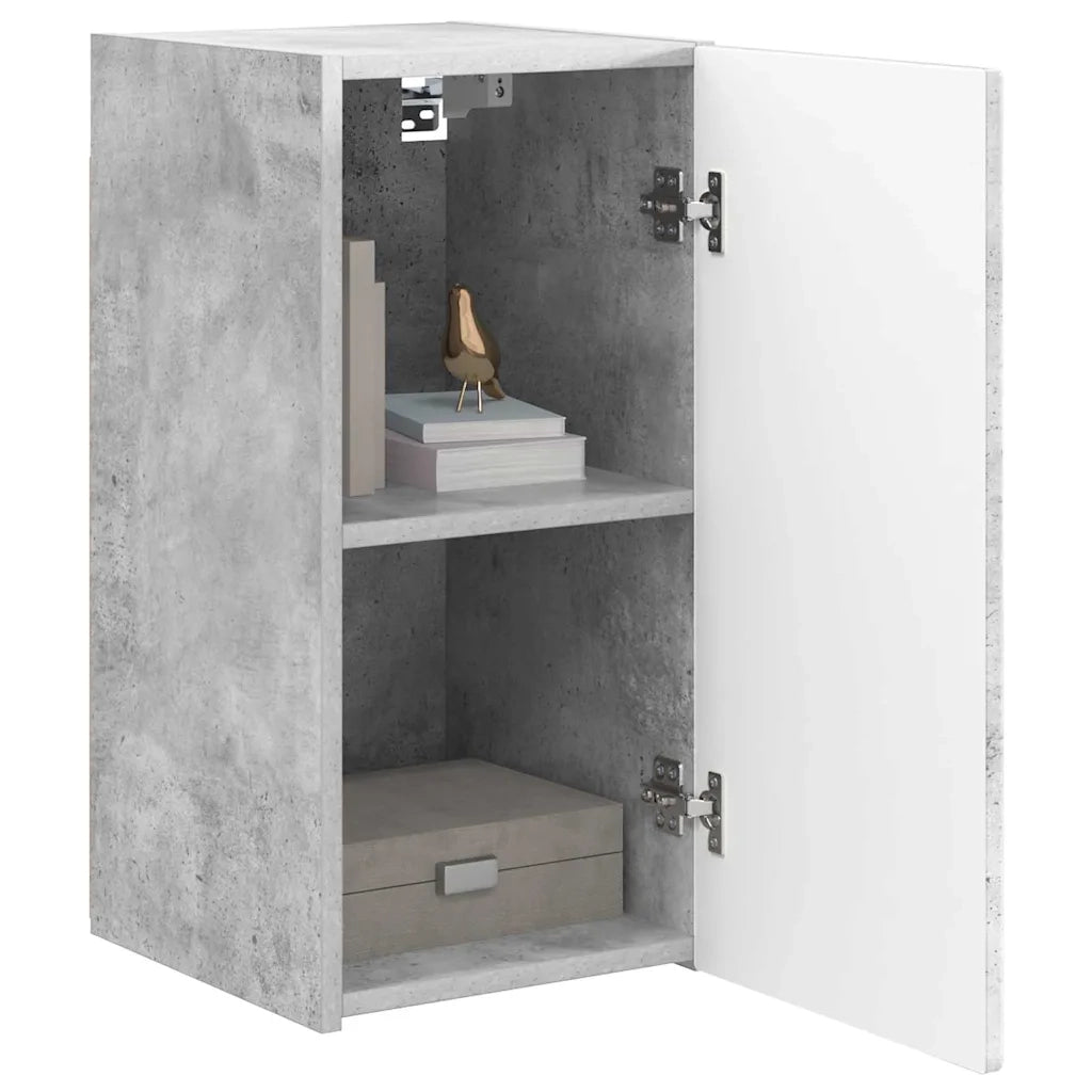 Mobile TV da parete-Mobile TV a Muro-Credenza TV Calcestruzzo 30 x 31 x 60 cm