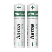 Hama 00223525 Batteria Ricaricabile Ministilo AAA NiMH 1,2 V 700 mAh 2 pz colore Verde Bianco