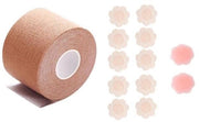 Tape Adesione Zelfklevente - Coperture Seno - Nastro di Moda - Banda Seno - Grandi Ciocche - Adatto per Abiti da Sera