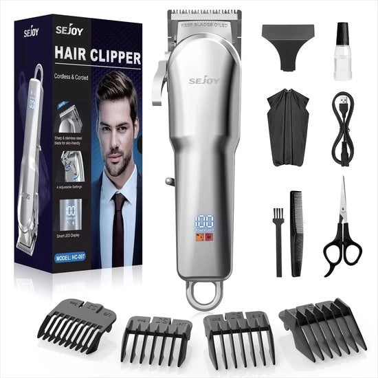 Tondeuse per Uomo - Tondeuse per Capelli - Trimmer per Barba - Tondeuse per Capelli Uomo - Tondeuse per Capelli - Trimmer per Capelli - Tondeuse per Capelli Uomo - Trimmer per Capelli - Kit di Tondeuse per Capelli