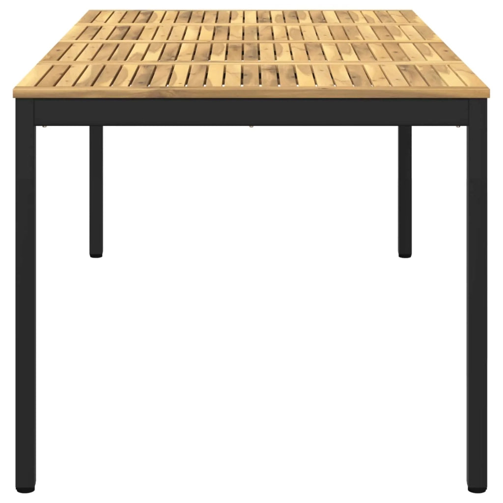 Tavolo da cena da giardino Bianco e Nero 196 x 100,5 x 75 cm 3394426