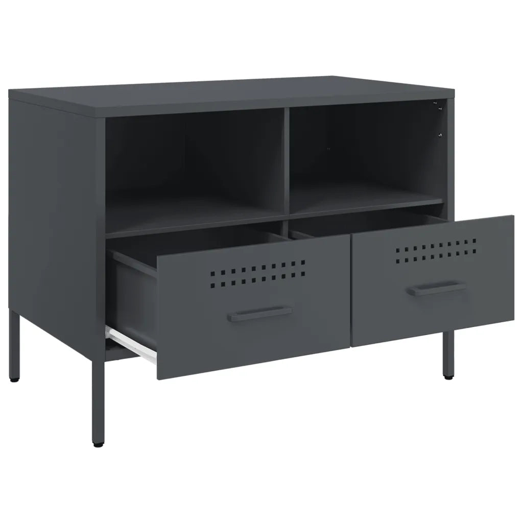 Mobile TV Antracite 68x39x50,5 cm in Acciaio 843046